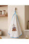 100% Cotton Round Kitchen Towel 50 cm – Set of 2 |   High Absorbency, with Hanging Loop, Stylish Embroidered Design, Machine Washable Drying Cloth - 4