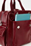 Women's Swan Burgundy Multi-Pocket Zippered & Flap Adjustable Strap Travel & Daily Backpack - 6