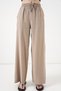 Women's High Waist Wide Leg Pants 30097 - Beige - 2