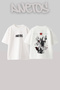 Sleep Token 1 Design Back Printed Cotton White Oversize T-Shirt