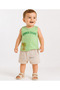 Baby Boy Summer Top and Bottom Set Athlete Shorts with Kangaroo Pocket Comfortable Fit