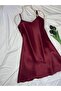 Silky Textured Satin Strap Dress Nightgown - 3