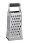 4-Sided Stainless Steel Box Grater – Multi-Blade Kitchen Grater for Grating, Slicing & Zesting | Dishwasher Safe | Multicolor | 11×8×24.5cm
