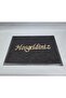 Black Hygienic Curly Doormat 40X60 cm - with "Welcome" Written - Moisture Absorbing Door Mat - 3