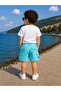 Adjustable Waist Detailed Cargo Pocket Straight Kids Shorts - 2