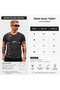Men's Oval Hem Wide Collar 100% Cotton Short Sleeve T-Shirt - 4