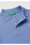 Boy's Airman Blue Logo Pike Polo T-Shirt - 3