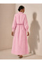 Cepken Detailed Striped Patterned Seasonal Trend Cotton Dress - 2