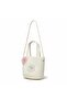 Girl's Crossbody Straw Bag with Accessories - 2