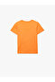 Cotton Short Sleeve Crew Neck Printed T-Shirt - 4