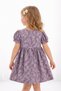 Girl's Floral Patterned Lace Detailed Short Sleeve Summer Dress (2-5 Years) - 3