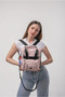 Women's Shoulder and Backpack Bag with Multiple Compartments for Daily Use Stylish Lightweight Durable Design Powder 18136 - 3