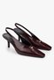 Women's Revia Burgundy Buckle Detailed Heeled Shoes