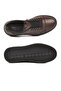 Brown Genuine Leather Orthopedic Men's Casual Shoes - 5