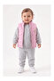 Knitted Muslin Girls' Vest Set 3-Piece Set (9-12-18-24 Months)