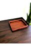 Natural Wooden Decorative Presentation Tray 27X20 cm – Handmade Stylish Serving & Organizing Tray - 5