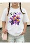 K-Pop Printed Crew Neck 100% Cotton Short Sleeve Kids and Teenagers T-Shirt