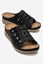 Women's Stoned 4-Strap Slippers Black