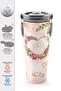 Mother's Day Special Mother-Son Patterned Steel Thermos with Straw and Direct Drinking Feature 900 ml 3