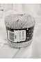 Pullim Cotton Silver Gray Colored Sequin Hand Knitting Yarn 50Gr. (4 Pieces) - Color: 4105 - 2