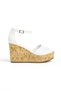 Genuine Leather 34-35-36-37-38-39-40 Size Natural Cork Look Women's Sandals - 2