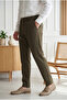 Regular Men's Pleated Dark Mink Trousers Mz-1046 - 4
