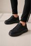 Jy507 Dara Lace-Up Leather Men's Casual Sneaker Shoes Cst Black - 2