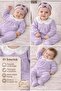Baby Girl 40/1 Interlock Cotton Set – Lace Collar, Long Sleeves, Booties Newborn_03Ay_06Ay 2-Piece Set - 3