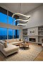 Modern Lighting, Chandelier, Light, Chandelier, Black Color, D:80+60+40 cm, Suitable for stairs, villas, lobby, living room, Adjustable height - 2