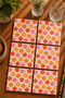 Abstract Colorful Flower Themed Set of 6 Coasters - Uv Printing Mdf - 10X10 cm