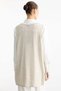Linen Side Elastic Detailed Sweater Beige - 4