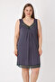 Women's Plus Size Polka Dot V-Neck Lace Strap Lycra Nightgown