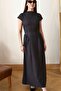 Polka Dot Maxi Length Short Sleeve Dress Av01616 - 4