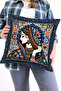 Ethnic Patterned Women's Anime Throw Pillow Cover 43X43 – Game and Movie Themed Decorative Pillowcase - 2