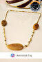 Natural Stone Handmade Agate Necklace - with Delicate Steel Chain - Elegance and Energy - 6