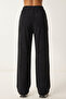 Pocketsed Ribbed Modal Sweatpants Lub0331 Black - 4