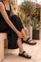 Meli̇nda Imported Special Series Stone-Detail Women's Flip Flops Black - 2