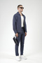 Trend Biz Regular Fit Zippered Linen Bottom Top Men's Set - 5