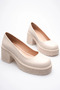 Women's Beige Casual Shoes Fs06Ms04D - 8