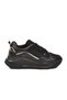 Black Gold Mesh Lace-Up Women's Sports Shoes - 2