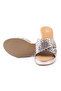 Genuine Leather Copper Knitted Wedge Heel Women's Slippers - Z26229-2 - 5