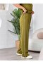 Polo Collar Modal Stripe Piped Basic Daily Comfortable Stylish Bottom and Top Set Tracksuit Set - 4