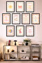 10-Piece Frame Look Pastel Set |   Baby Room |   Nursery Painting Set 15X20 cm Mdf Uv Printing - 4