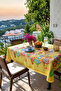 Modern Colorful Striped Tablecloth Stain-Resistant Stylish Design for Garden Balcony - 2