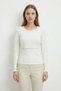 Shoulder lace long sleeve blouse - 2
