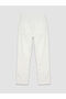 Ecru Crop Flare Women's Jean Pants - 2
