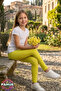 Patterned Children's Tights - Yellow Daisy Patterned Girls' Tights - Soft, Stretchy, Comfortable, Cotton, Anti-Sweat - 5