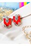 Handcrafted Indian Fabric Earrings for Women - 4