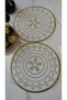 Gold Embroidered Linen Cocktail Presentation Napkins Set of 2 |   Authentic Mandala Series Mira - 6