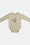 Modal Cotton Newborn Baby Long Sleeve Snap Fastener Bodysuit L Forest Green - 5